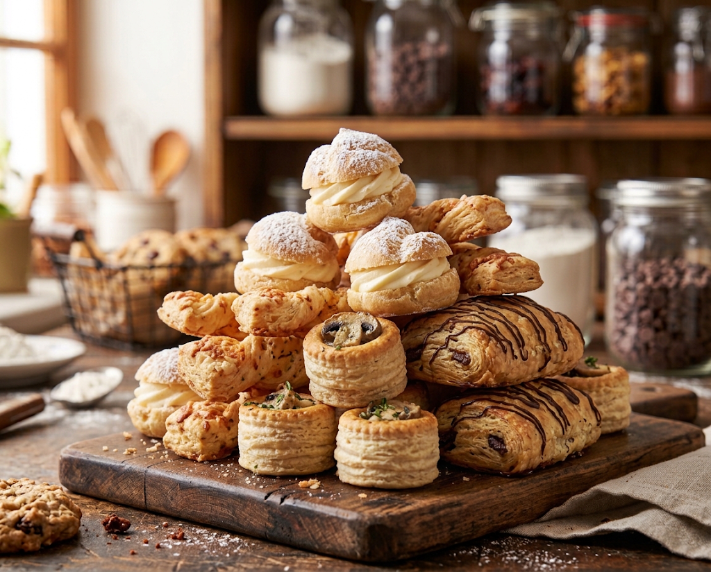 Flaky puffs