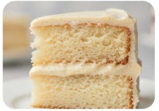 Vanilla flavour cake sample