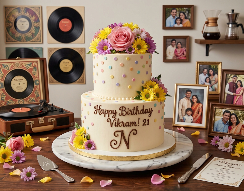 Custom themed cake for a birthday celebration
